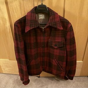 Classic Red Plaid Men's Jacket